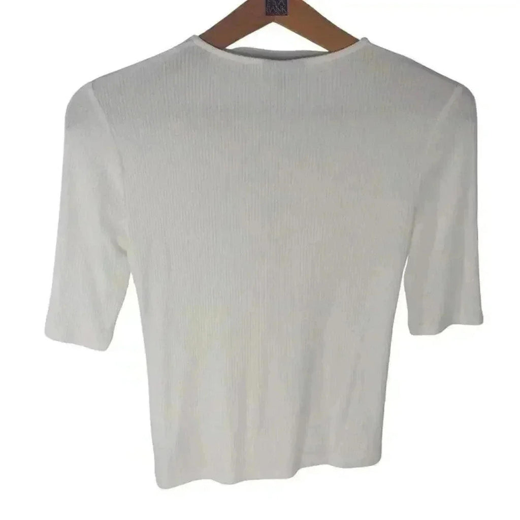 Topshop Ribbed Lace Up Crop Top Tumblr Indie Sleeze 2014 Women's Size 6