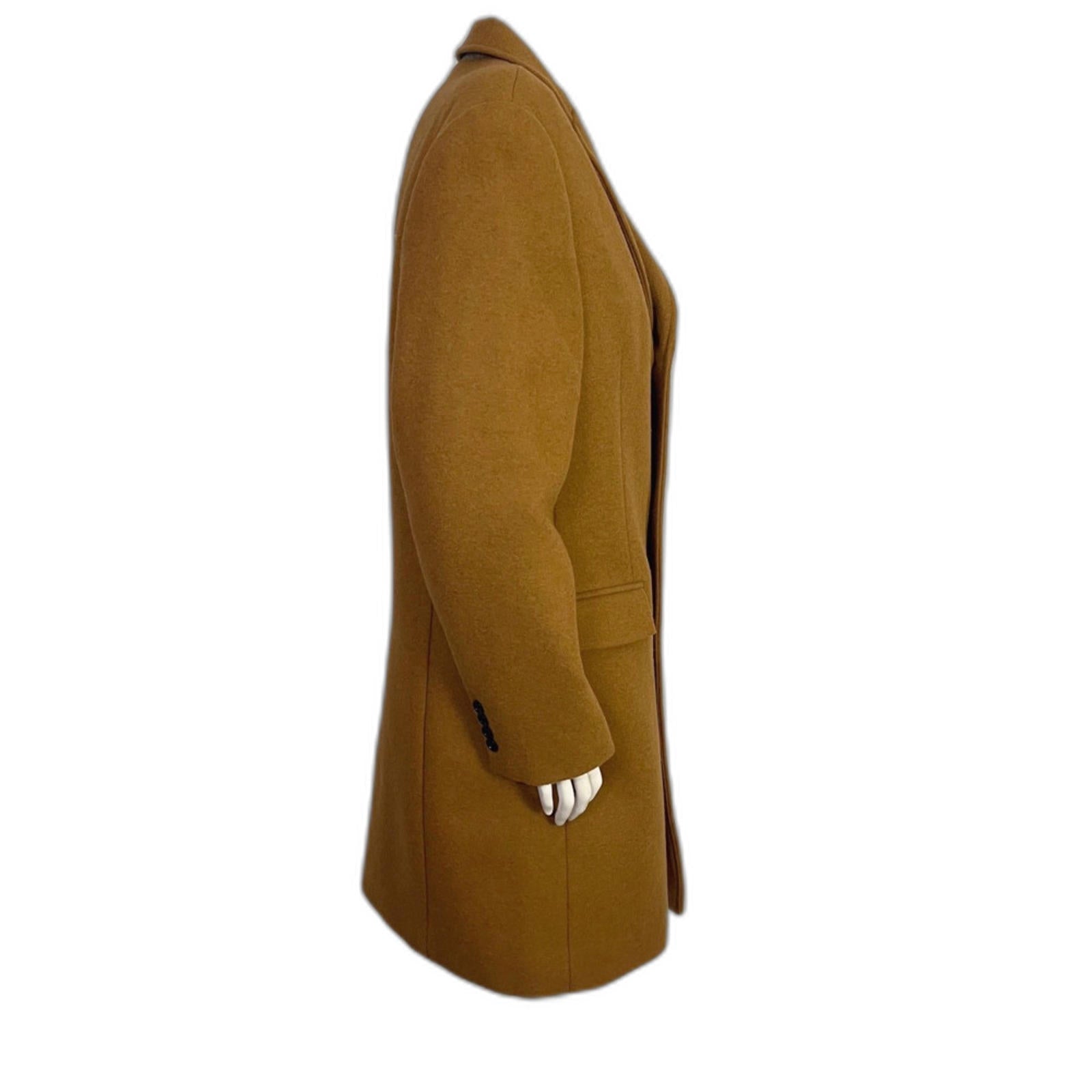J. Crew Men's Thompson Wool Blend Top Coat in Camel Size 38