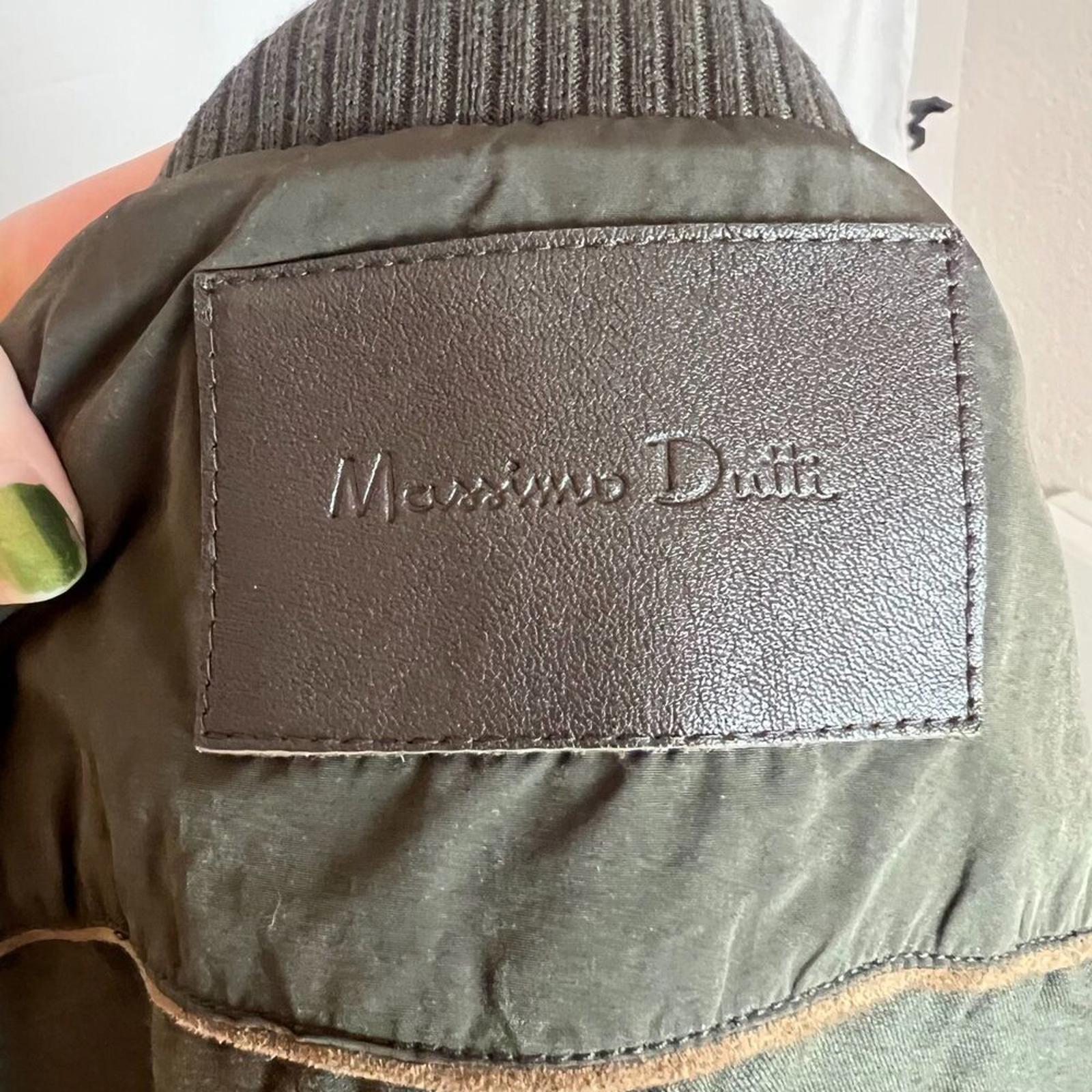 Massimo Dutti Dark Green Quilted Vest Brown Details Punk Steampunk Size S