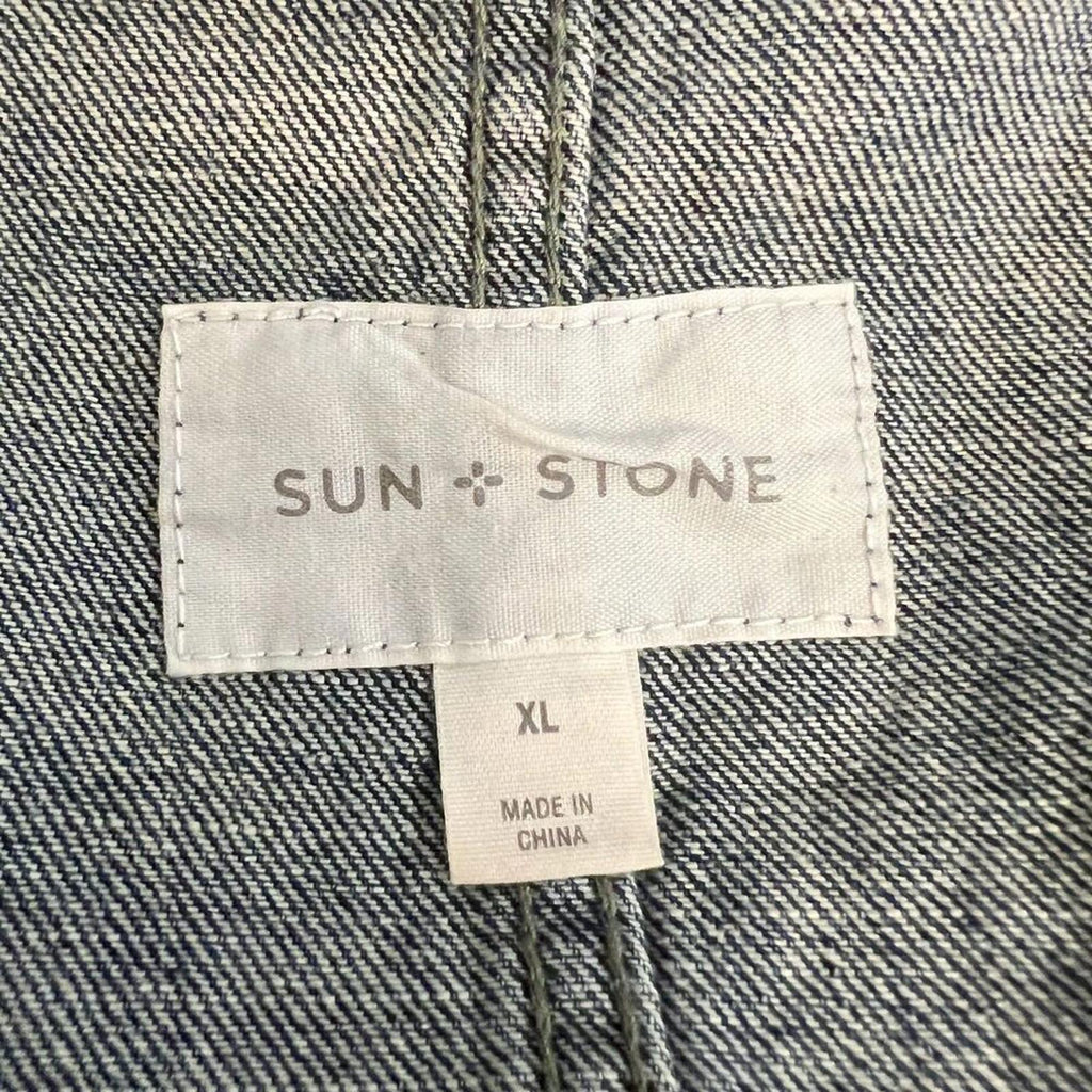 Sun + Stone Denim Button Down Jean Jacket Size XL