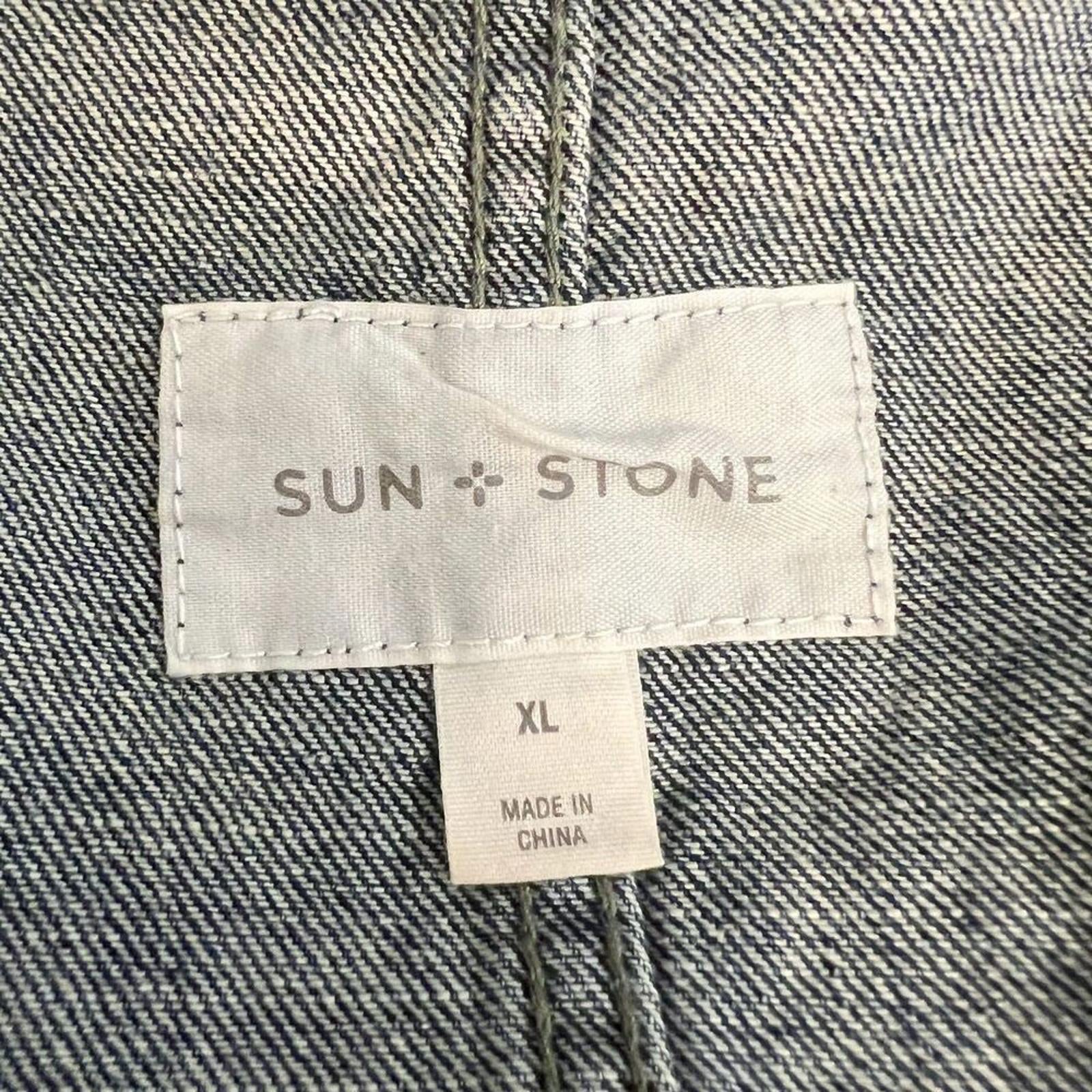 Sun + Stone Denim Button Down Jean Jacket Size XL