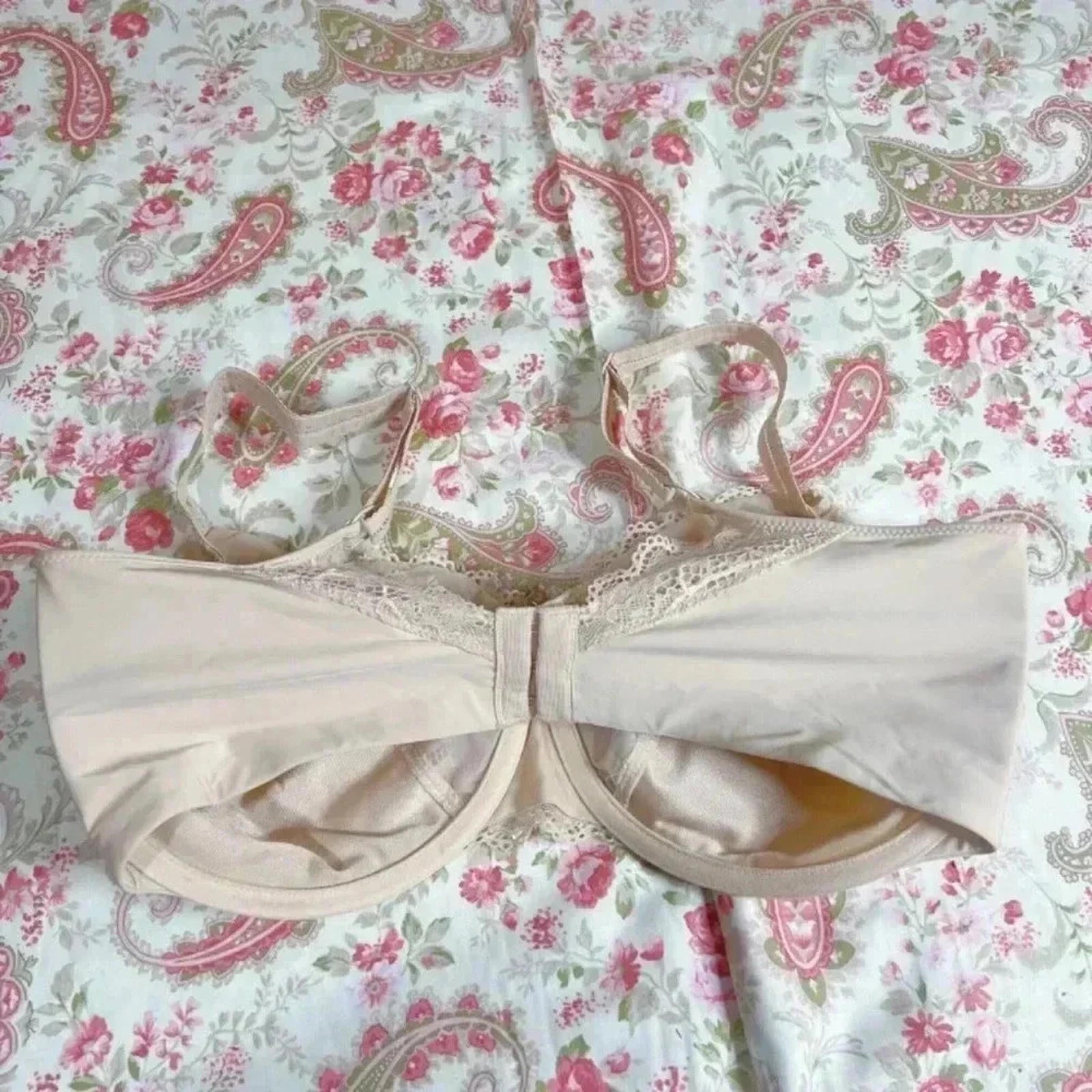 Bali Nude Unlined Bra 36DDD 36F 0416HU Bra