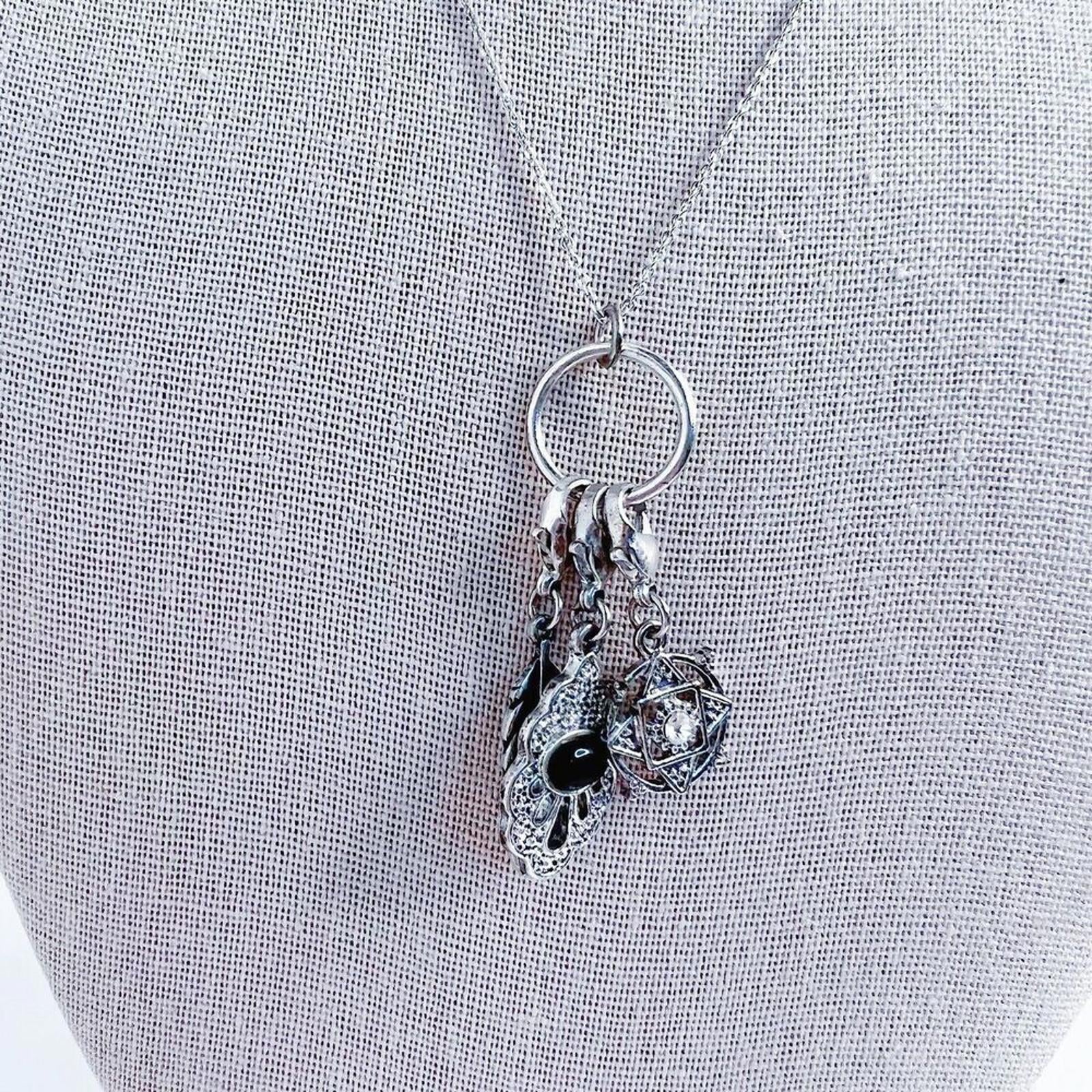 Topshop Silver Chain Necklace Boho Charms Dainty
