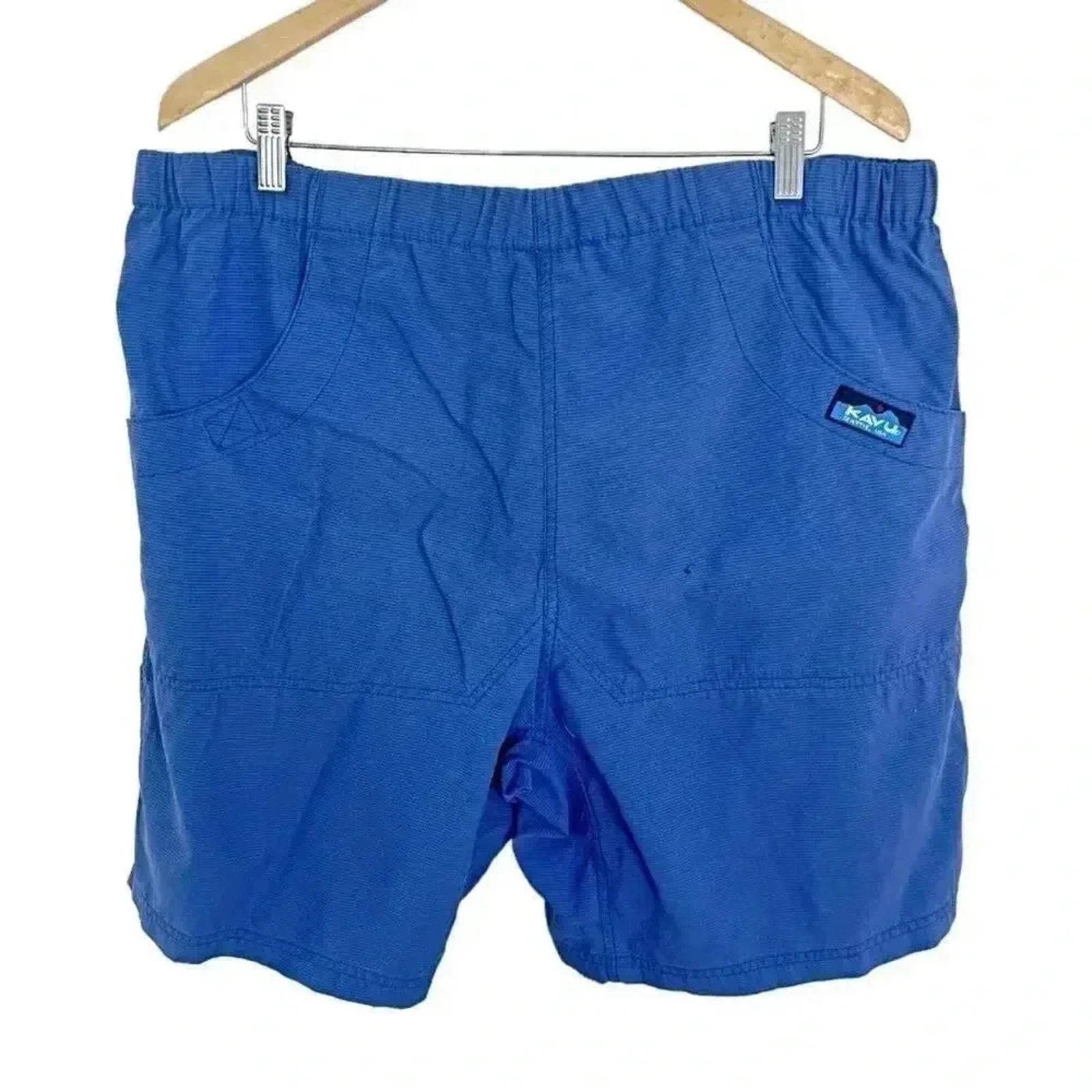 Kavu Chilli Lite Men's Hiking Shorts Blue Workout Athletic Outdoor Size XL