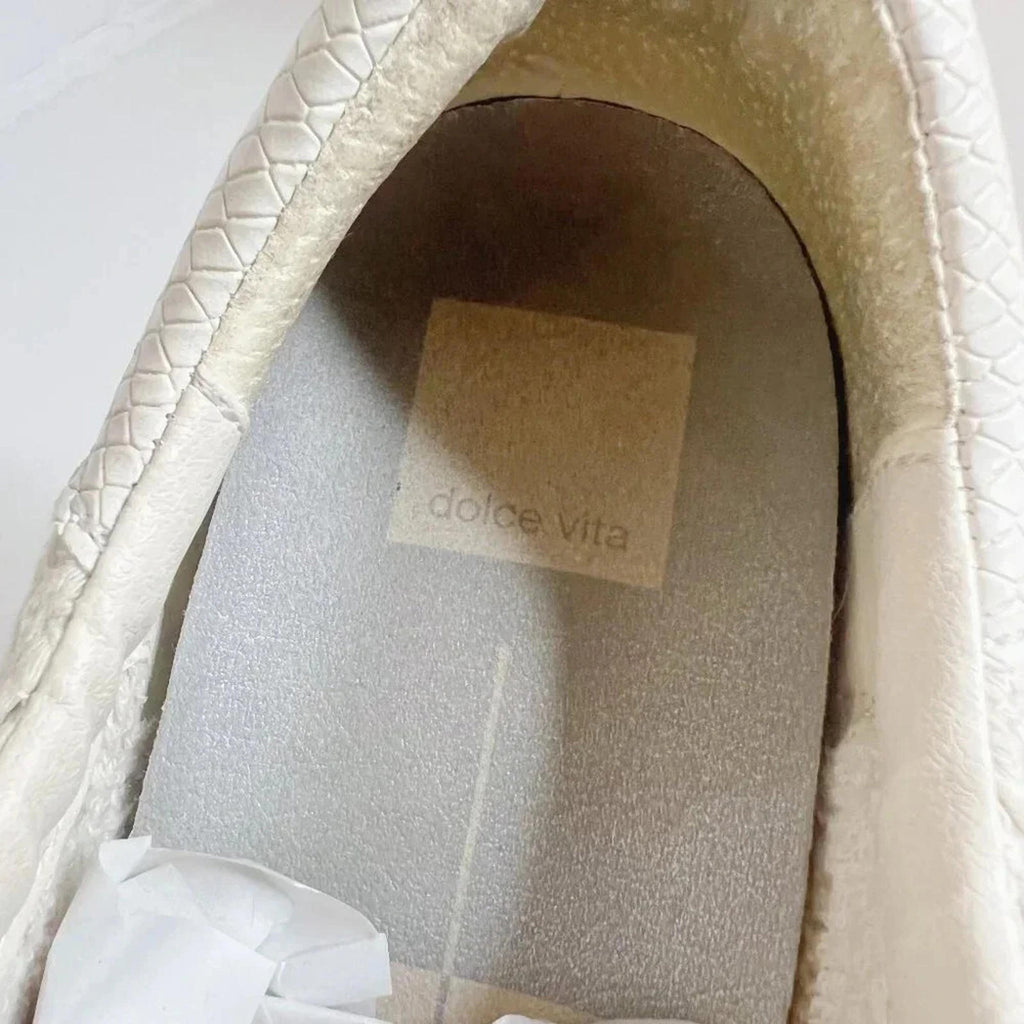 Dolce Vita Zina Crochet Cream Sneakers Women's Size 8.5