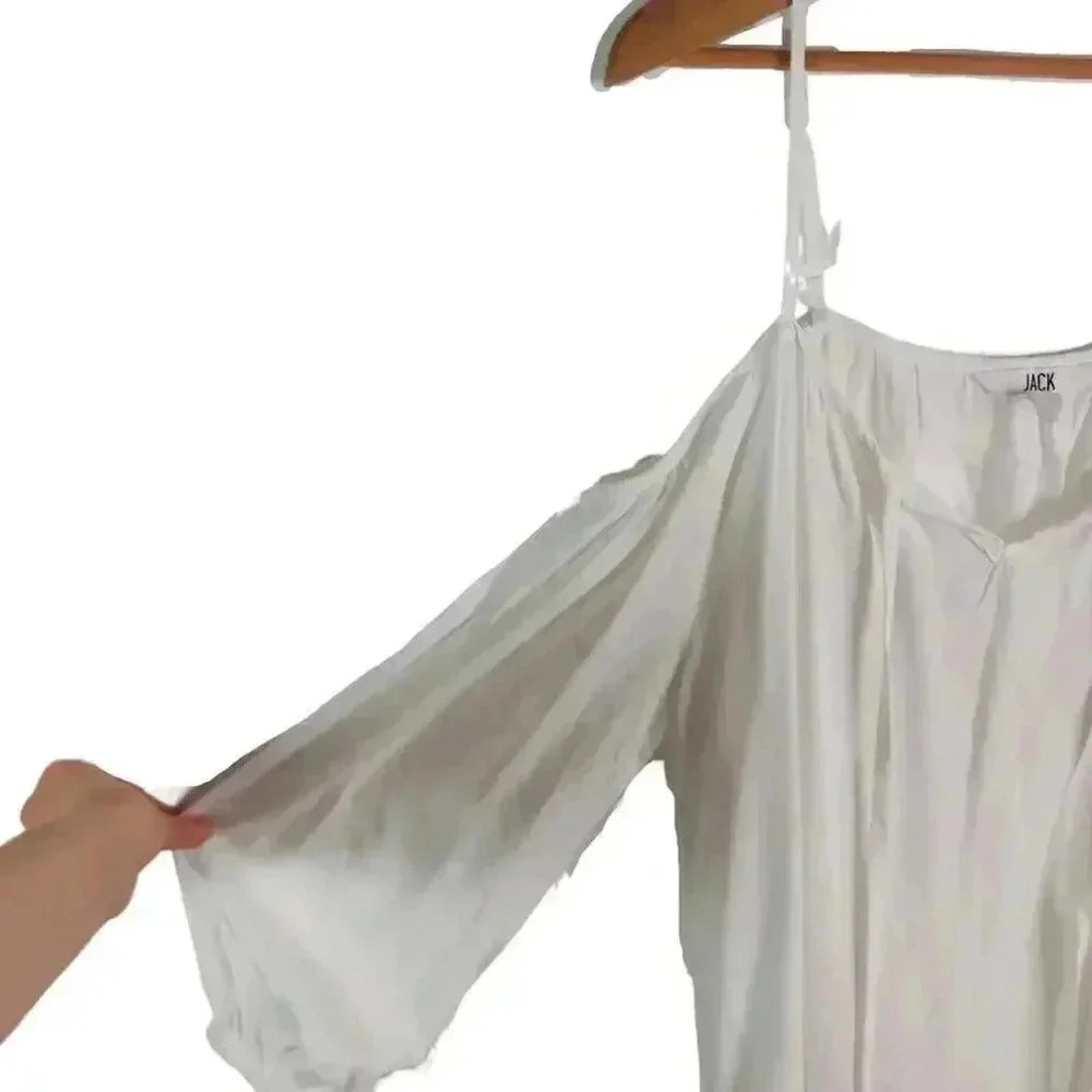 NWOT Jack White Off the Shoulder Blouse Dress Swim Beach Coverup Size M
