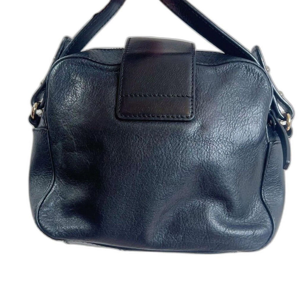 Kate Spade Chrystie Street Isla Bag Black Leather Crossbody Bag Purse