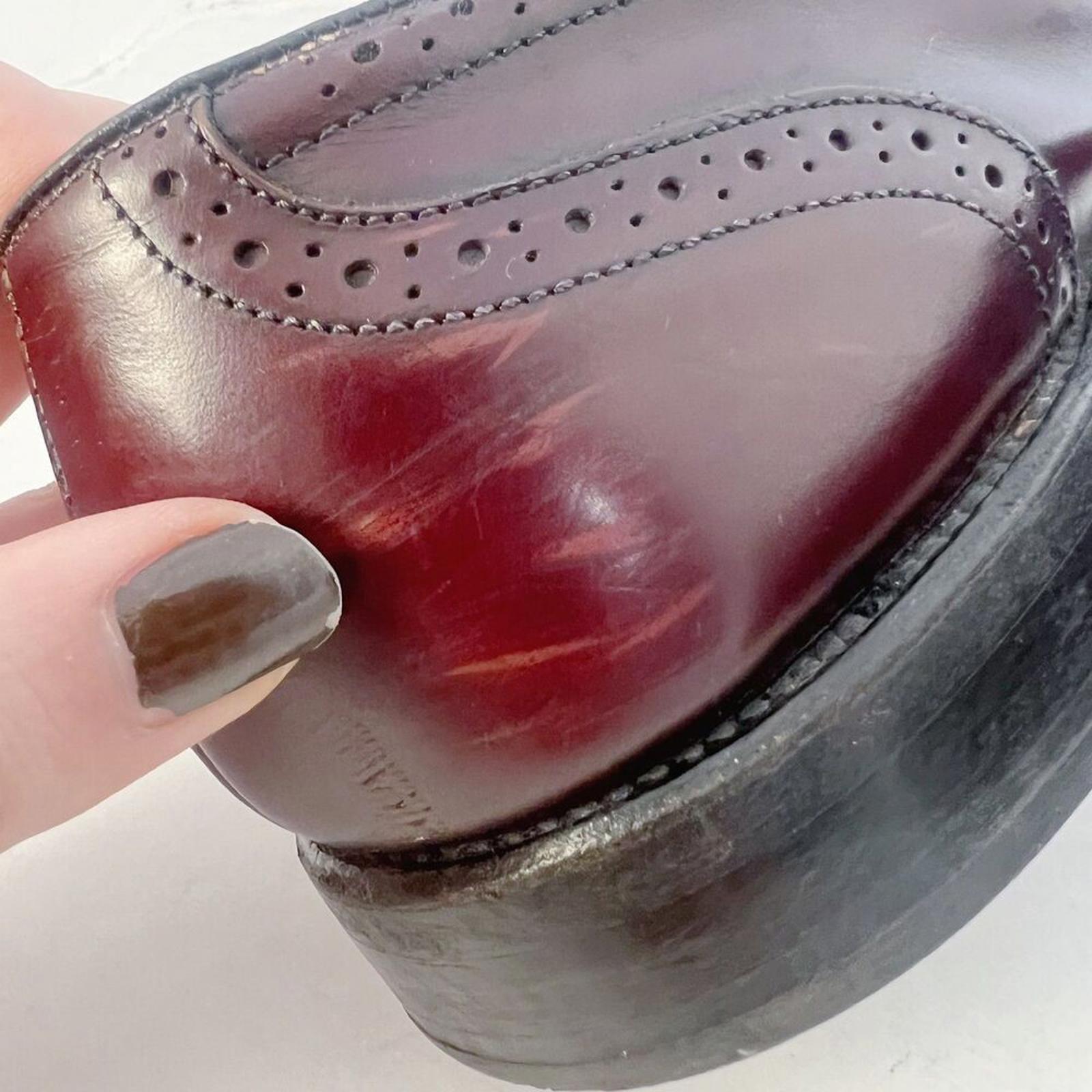 Allen Edmonds Saxon Tassel Loafers Oxfords Burgundy Oxblood Men's Size 11.5
