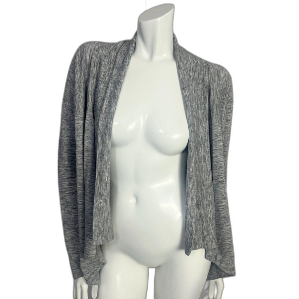Athleta Nirvana Wear Two Ways Wrap Cardigan Women's Size S Heathered Grey Gray