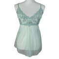 Victoria's Secret Sea Foam Green Lace Babydoll Lingerie Women's Size S