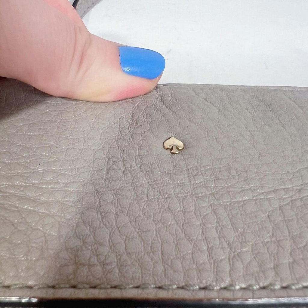 Kate Spade Gray Leather Crossbody Bag Purse