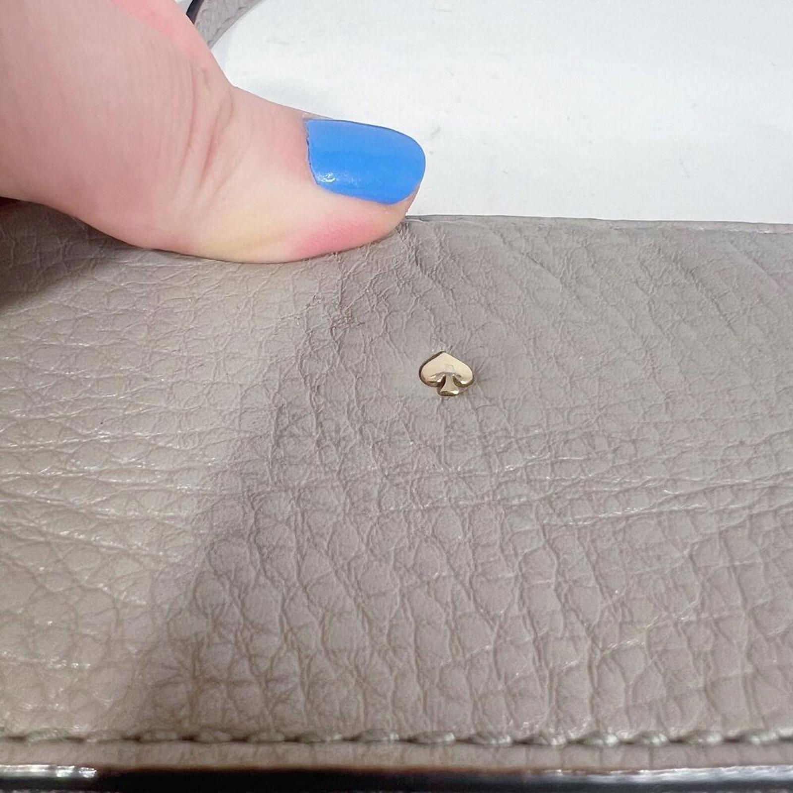 Kate Spade Gray Leather Crossbody Bag Purse