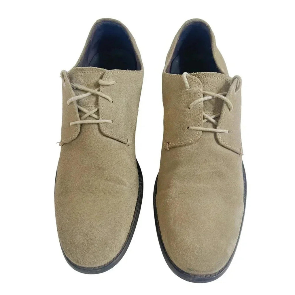 John Varvatos Men's Taupe Suede Wingtip Oxfords Size 11.5