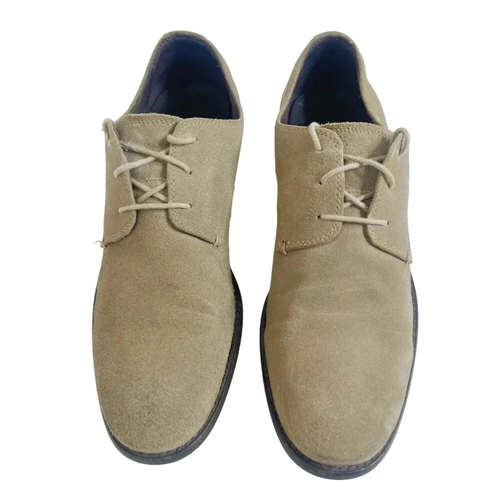 John Varvatos Men's Taupe Suede Wingtip Oxfords Size 11.5