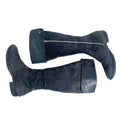 Born Grey Suede Knee High Foldover Zip Up Boots Women's Size 6.5
