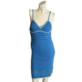 Willow & Wind Blue White Crochet Dress Summer Coconut Girl Women's Size M