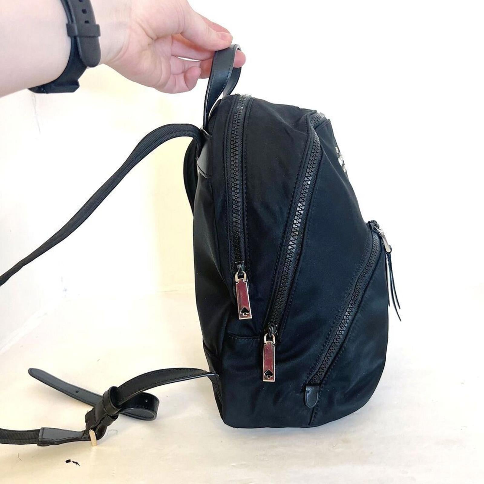 Kate Spade Karissa Nylon Medium Backpack Black Mini Backpack