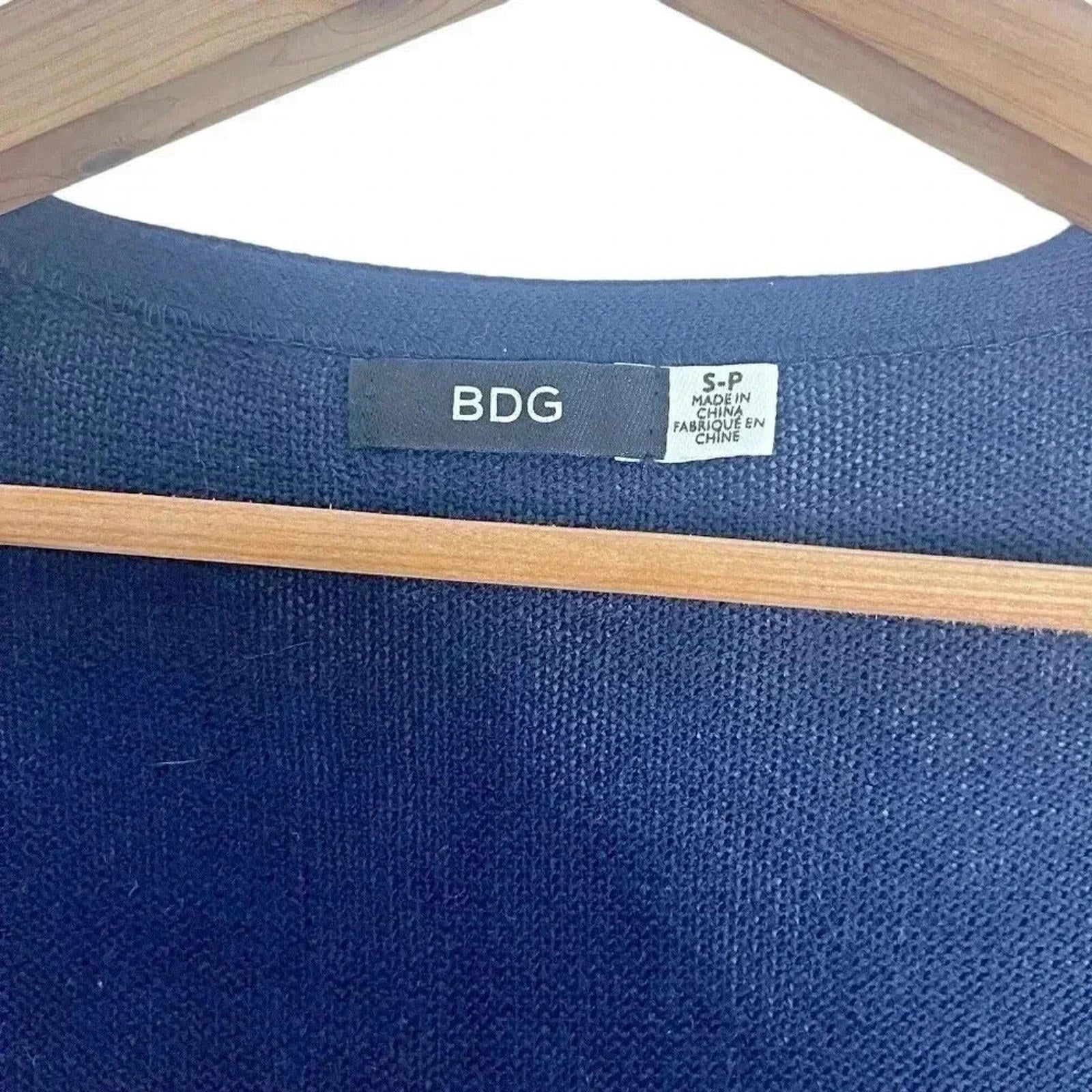 BDG Navy Blue Long Cardigan Knit Sweater Women's Size S