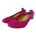 Jasper & Jeera Pink Suede Heeled Ballet Shoes Women's size 9
