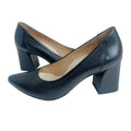 Paul Green Kami Ocean Softnappa Black Leather Pumps Pointed Toe Heels Size 8