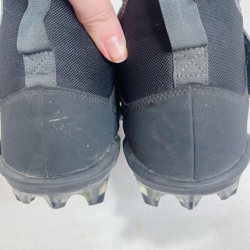 Nike Alpha Menace Pro 2 Mid Football Cleats Black and White Men's Size 13
