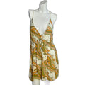 Wild Fable Green Yellow Floral Hippie 60s Abstract Pattern Sundress Size L