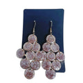 Rose Gold Sparkling Chandelier Earrings