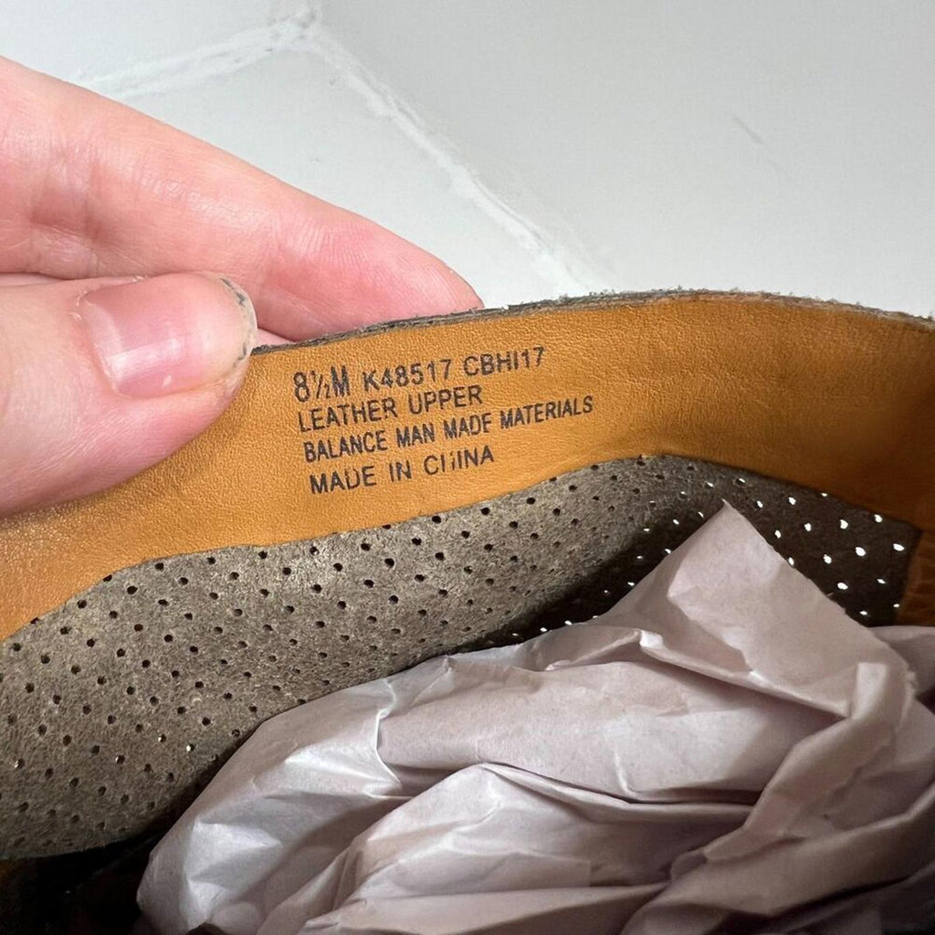 Kork-Ease Sherrill Booties Taupe Suede Ankle Boots Tan Leather Size 8.5