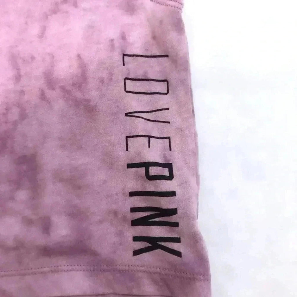 VS PINK Victoria's Secret Purple Tie Dye Cropped Tank Women's Size M