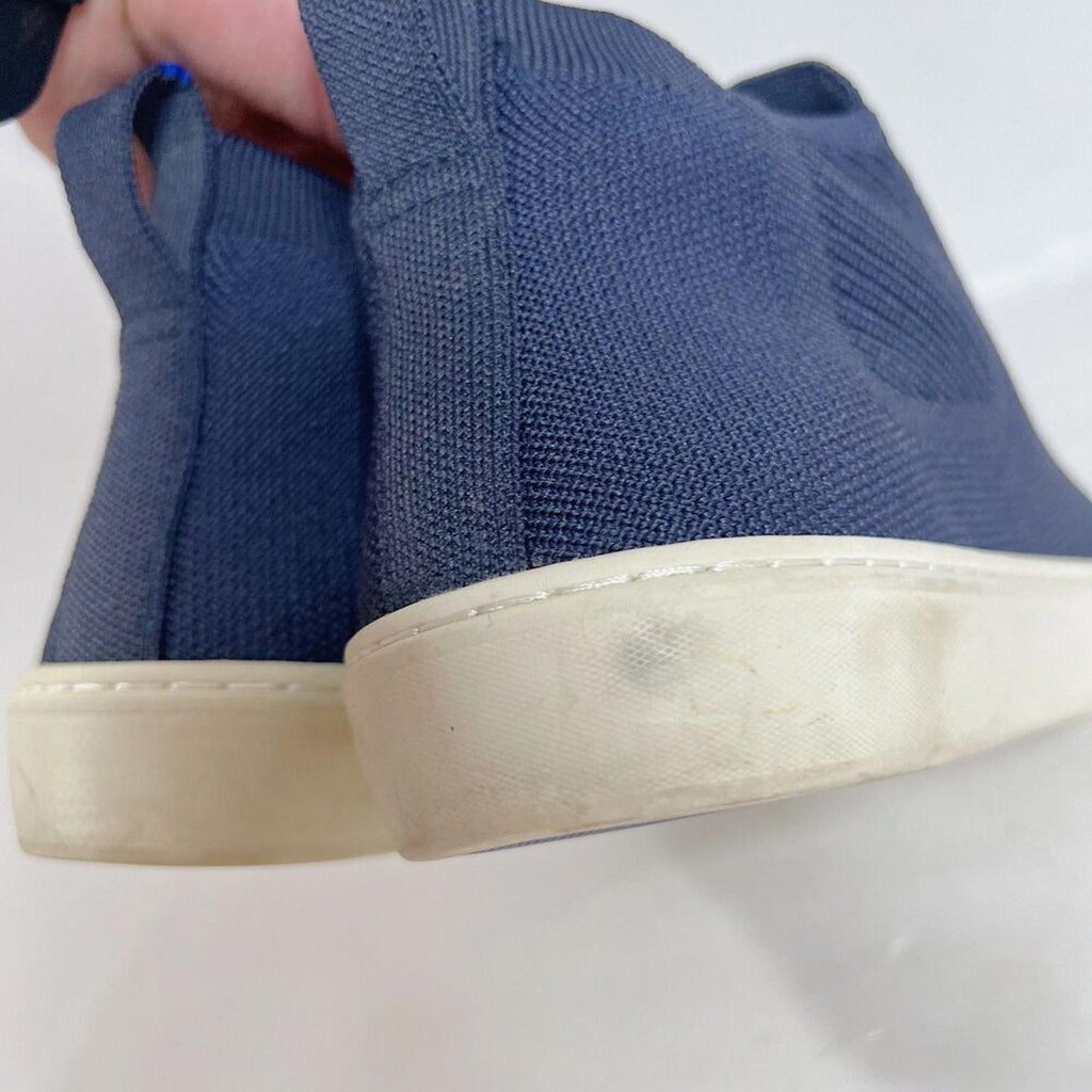 Rothy's Limited Edition Chelsea Nightfall Navy Blue High Top Sneakers Size 8.5