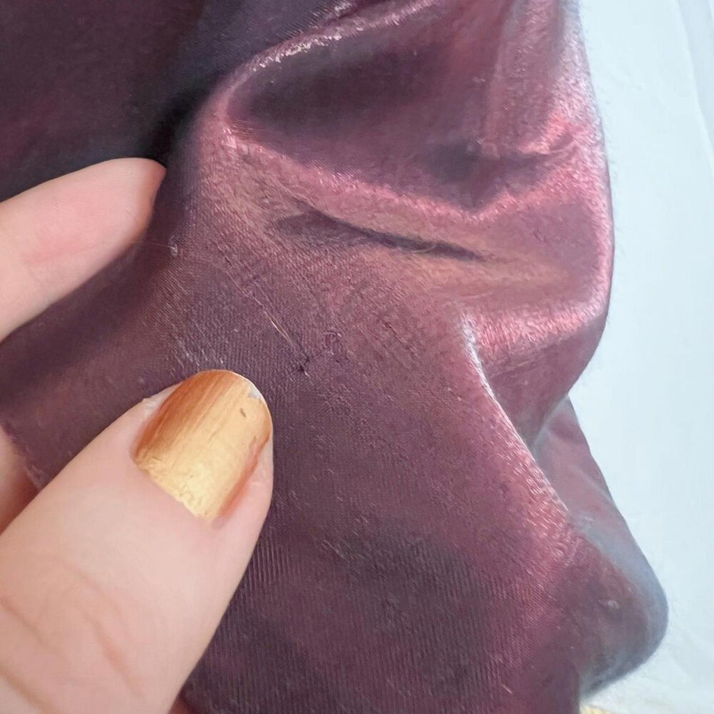 90s Vintage Karen Miller Dark Burgundy Satin Evening Gown Slip Dress Size 12