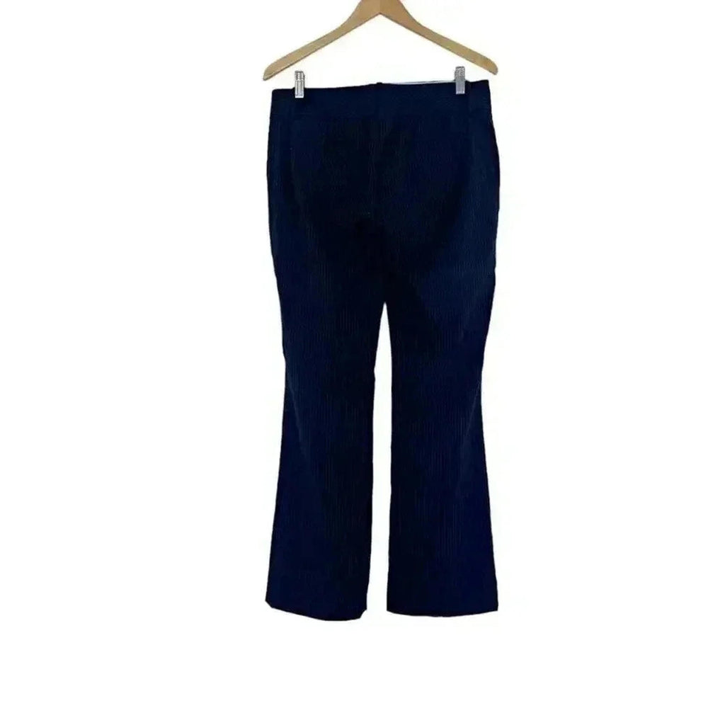 Banana Republic Ryan Fit Black White Pinstriped Slacks Women's Size 8