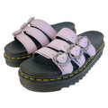 Dr Martens Blaire Flower Milled Nappa Slide Sandals in Lilac Purple Size 7