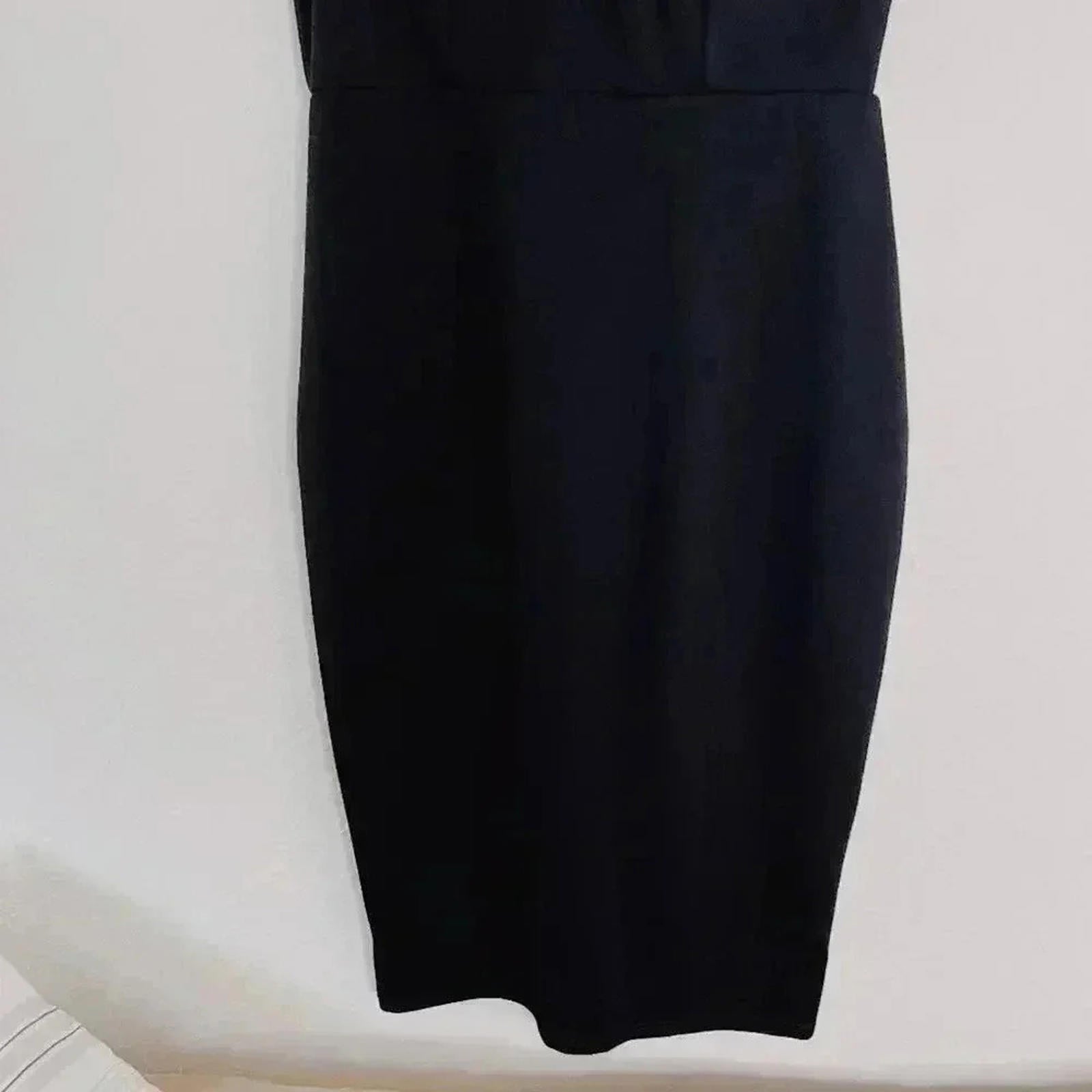 NWOT Soprano Lace Up Black Bodycon Dress Cocktail Formal LBD Women's Size S