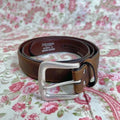 Nocona Men's Brown Leather Belt Silver Buckle Size 44