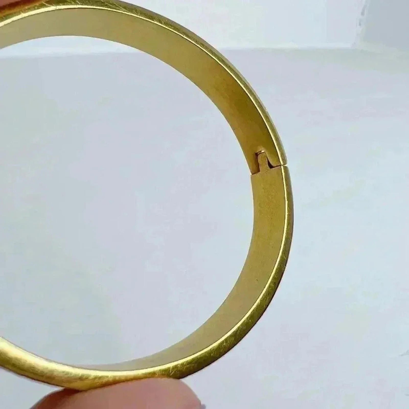 Gold Diamond Printed Cuff Bracelet Clasp Boho Chic Bohemian