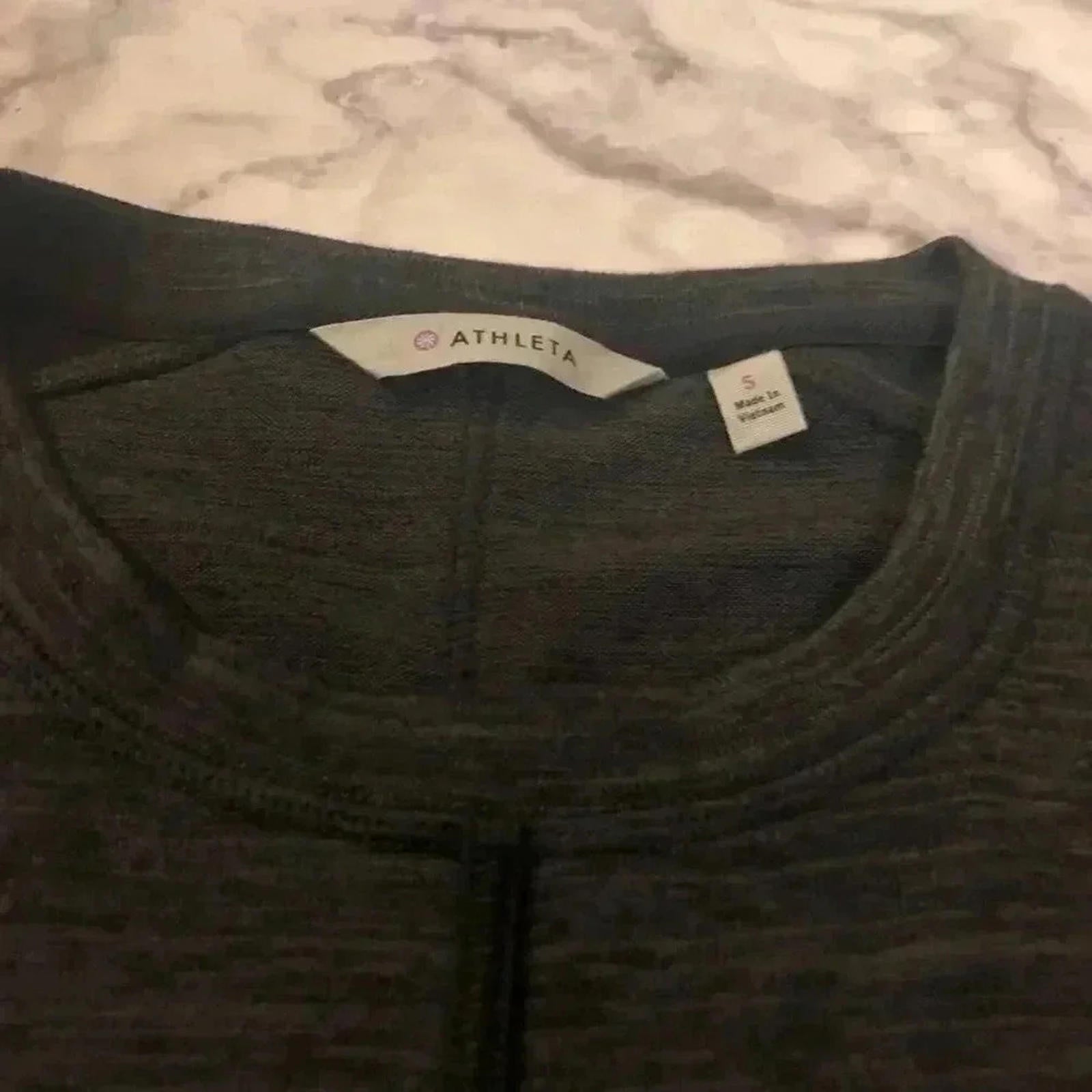 NWOT Athleta Charcoal Long Sleeved Dress Women's Size S