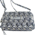 NWT Vera Bradley Grey Owl Print Performance Twill All in One Crossbody Purse