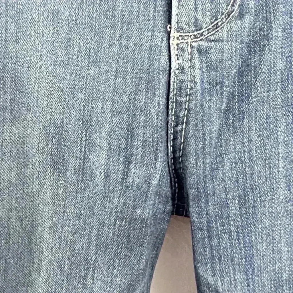 Paige Hoxton Crop Rollup Dark Wash Midrise Skinny Jeans Mid Rise Women's Size 28