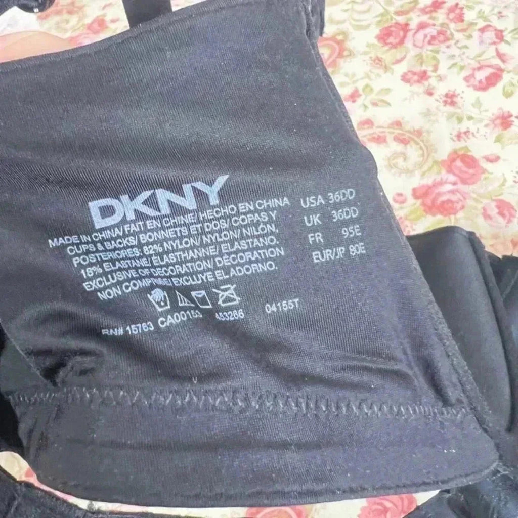 DKNY Black T Shirt Bra 36DD