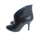 Vince Camuto Caden Black Snake Print Heeled Booties Women's Size 6.5