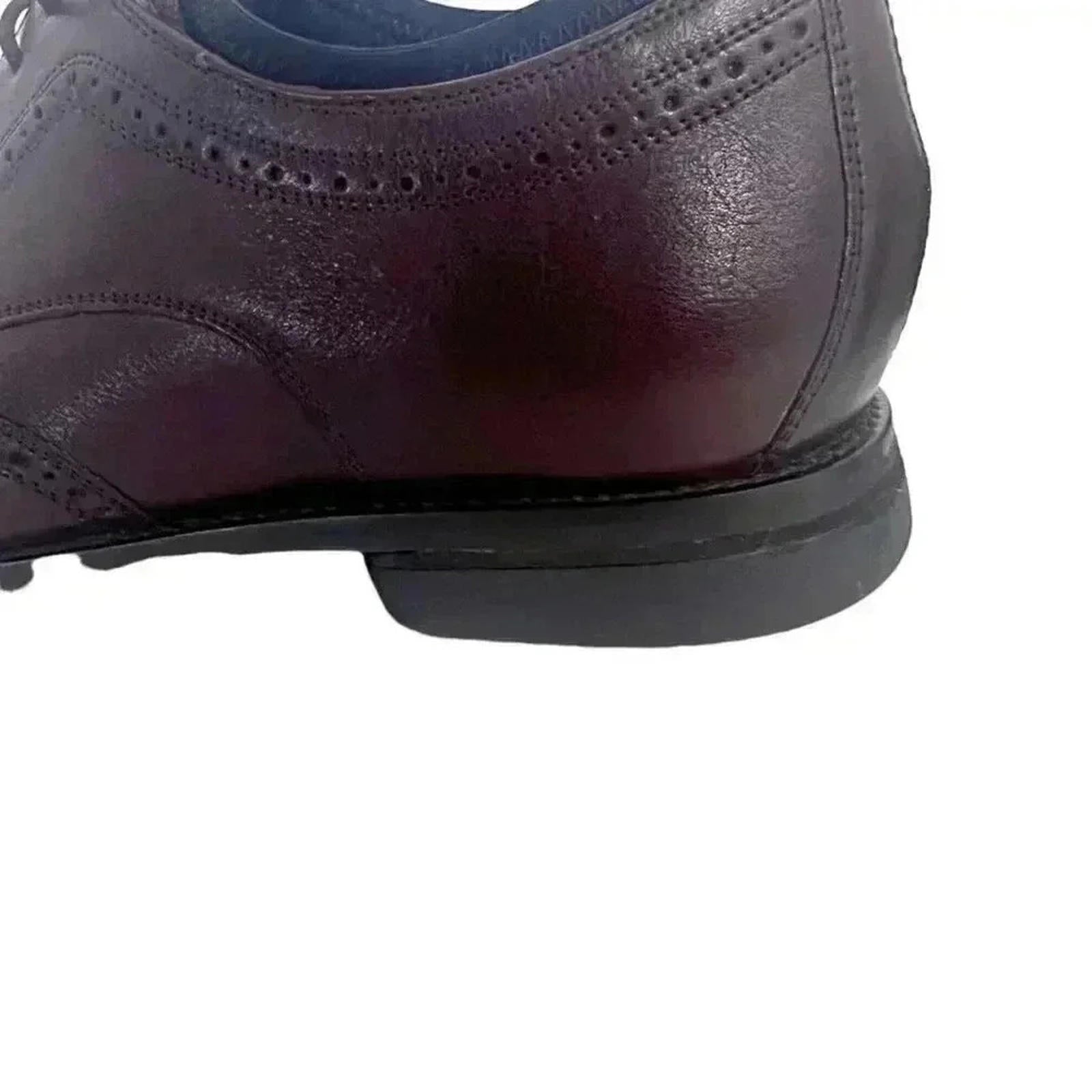 Cole Haan Burgundy Leather Oxfords Laceup Wingtip Shoes