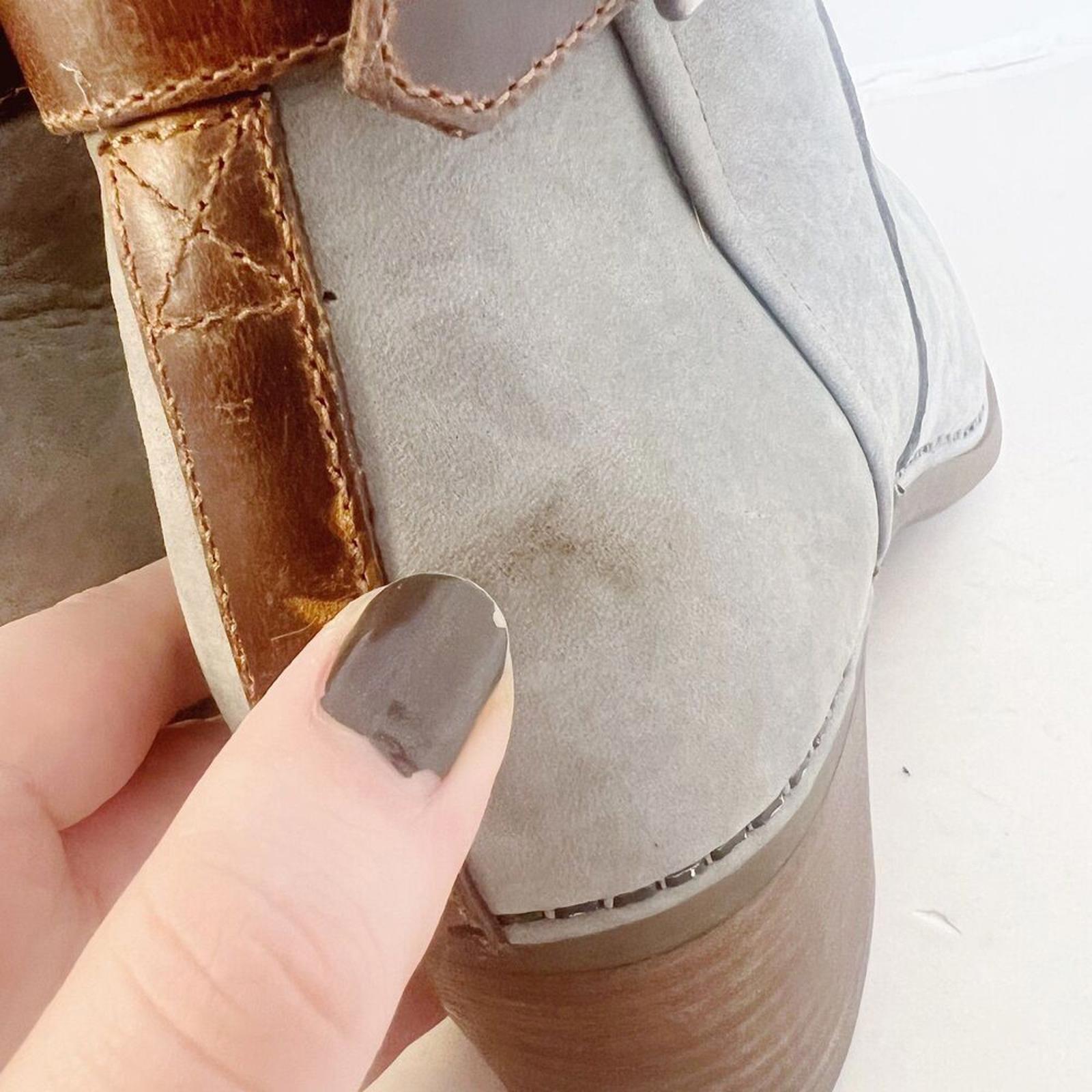 Dansko Hartley Boots Grey Nuback Ankle Boots Booties Women's Size 6.5-7