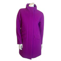 NWT J. Crew Cocoon Stadium Cloth by Nello Gori Bright Purple Wool Jacket Size 4