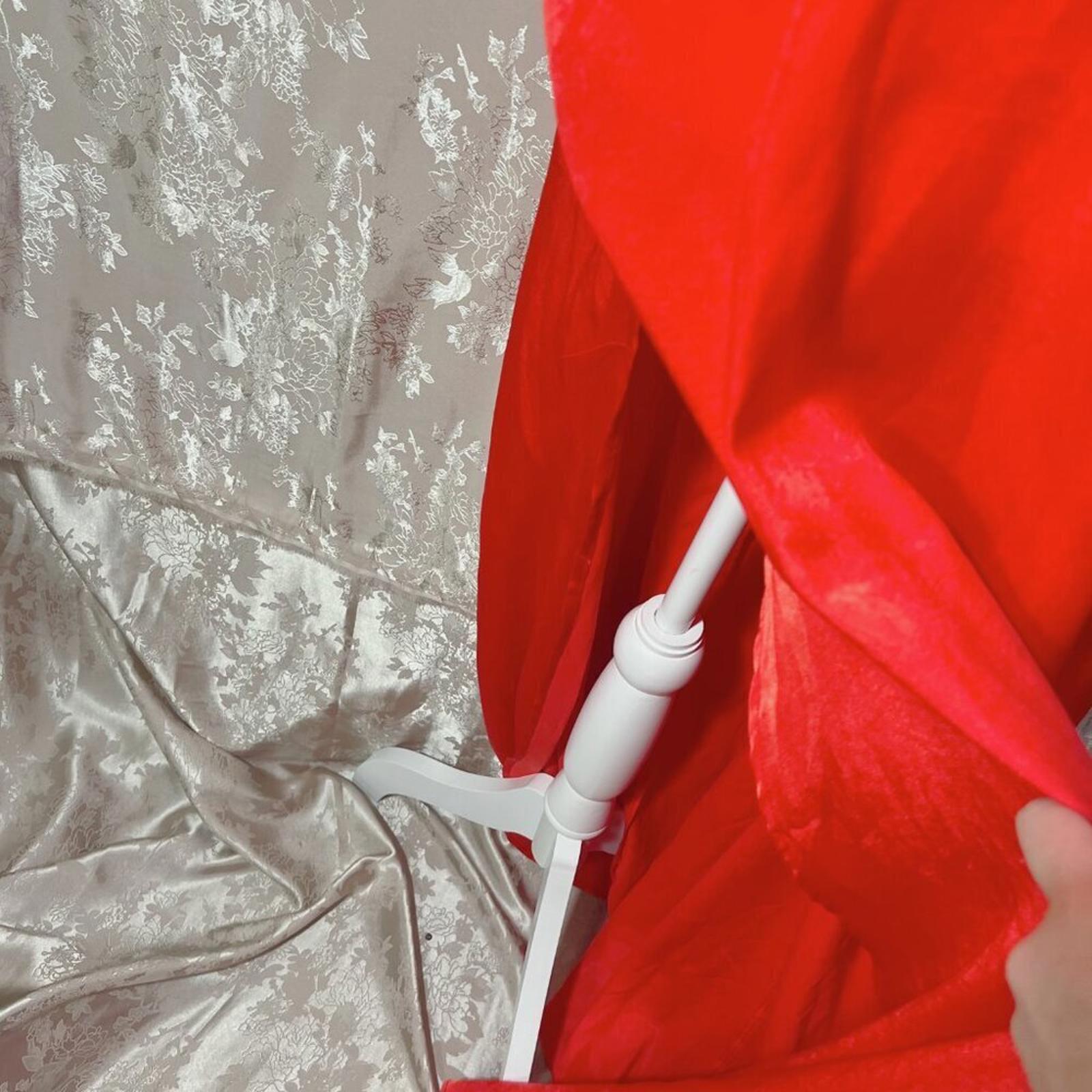 Pretty Little Thing PLT Red Satin V Neck Long Maxi Dress Backless Formal Size 10
