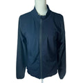 Zella Black Zip Up Activewear Lightweight Zip Up Jacket Size L