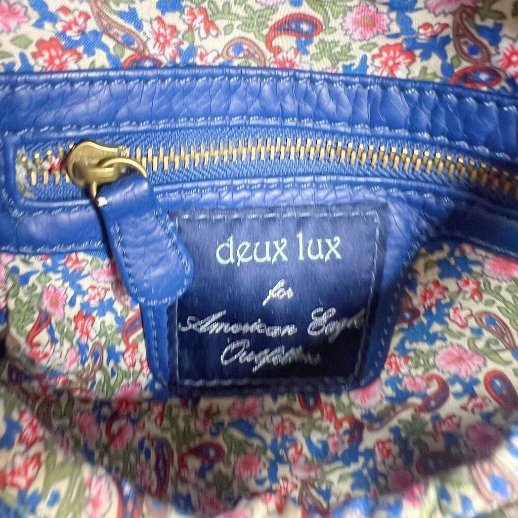 Deux Lux for American Eagle Outfitters Blue Faux Leather Crossbody Bag Purse
