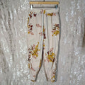 Urban Outfitters UO Drawstring Joggers Tan Floral Print Women's Size S