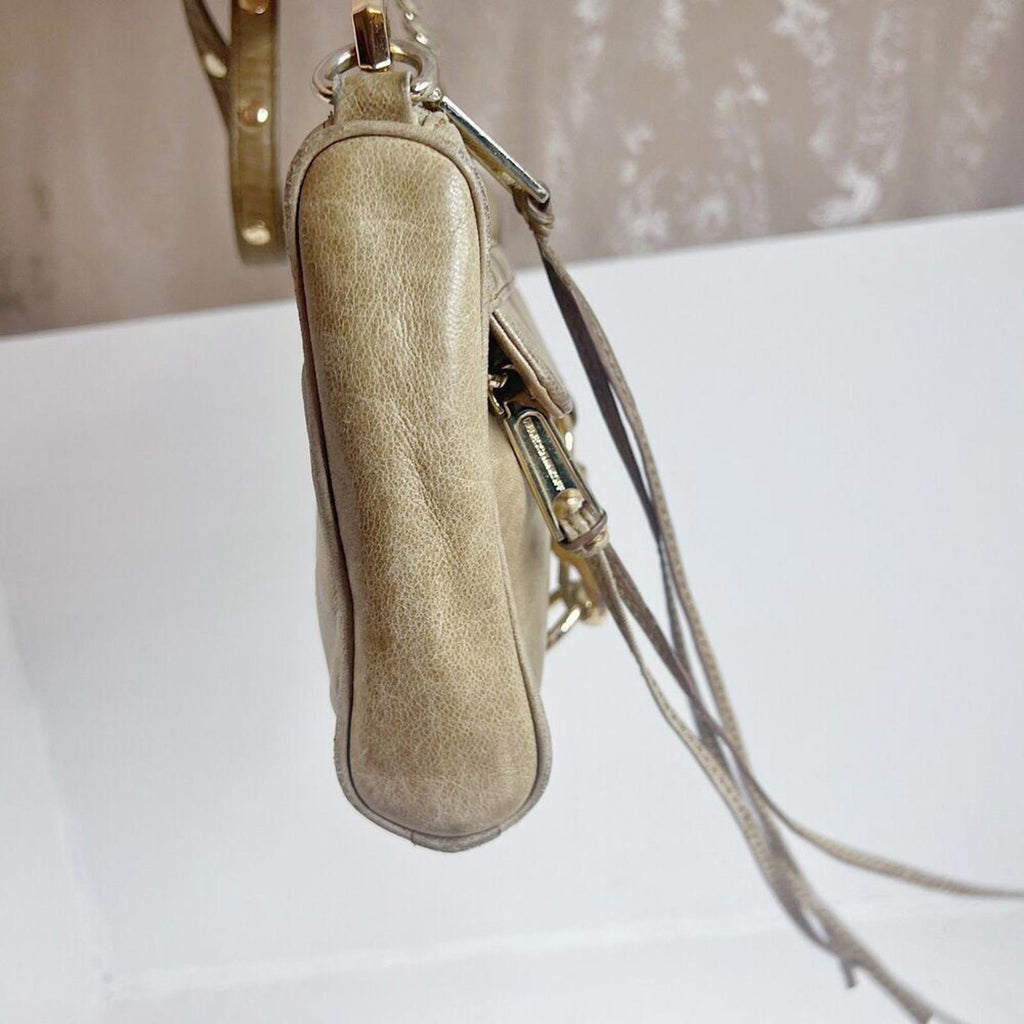 Rebecca Minkoff M.A.C. Taupe Leather Crossbody Bag Purse