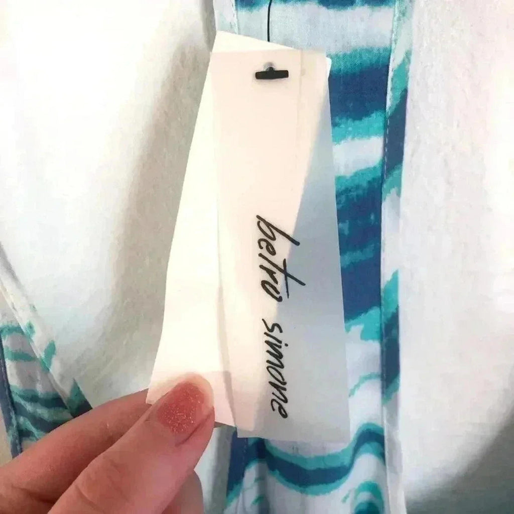 NWT Beto Simone Tank Tunic Dress Tie Dye Tiger Swim Coverup Beach Women's Size S